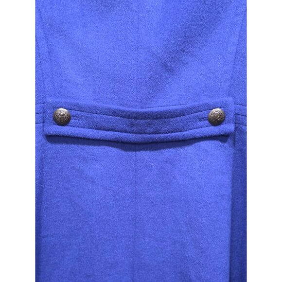 NWT The Limited Royal Blue Brushed Wool Blend Military Peacoat Jacket, S - Picture 6 of 12